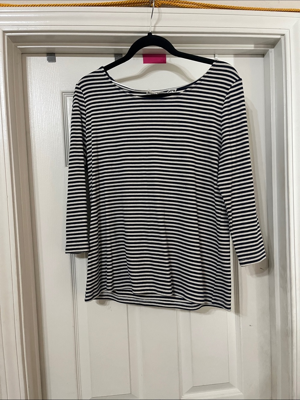 Pink Martini Blue & White Striped Long Sleeve Tee